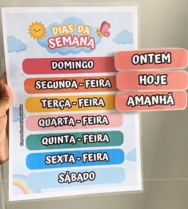 Meses do Ano e Dias da Semana